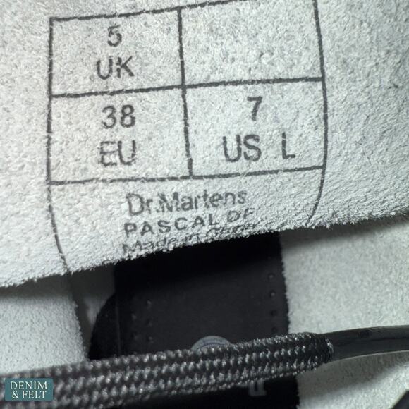 NEW Dr Martens Pascal Floral 8 Eye Black Boots Women’s 7 Rare Print Flower Lace - Picture 13 of 14